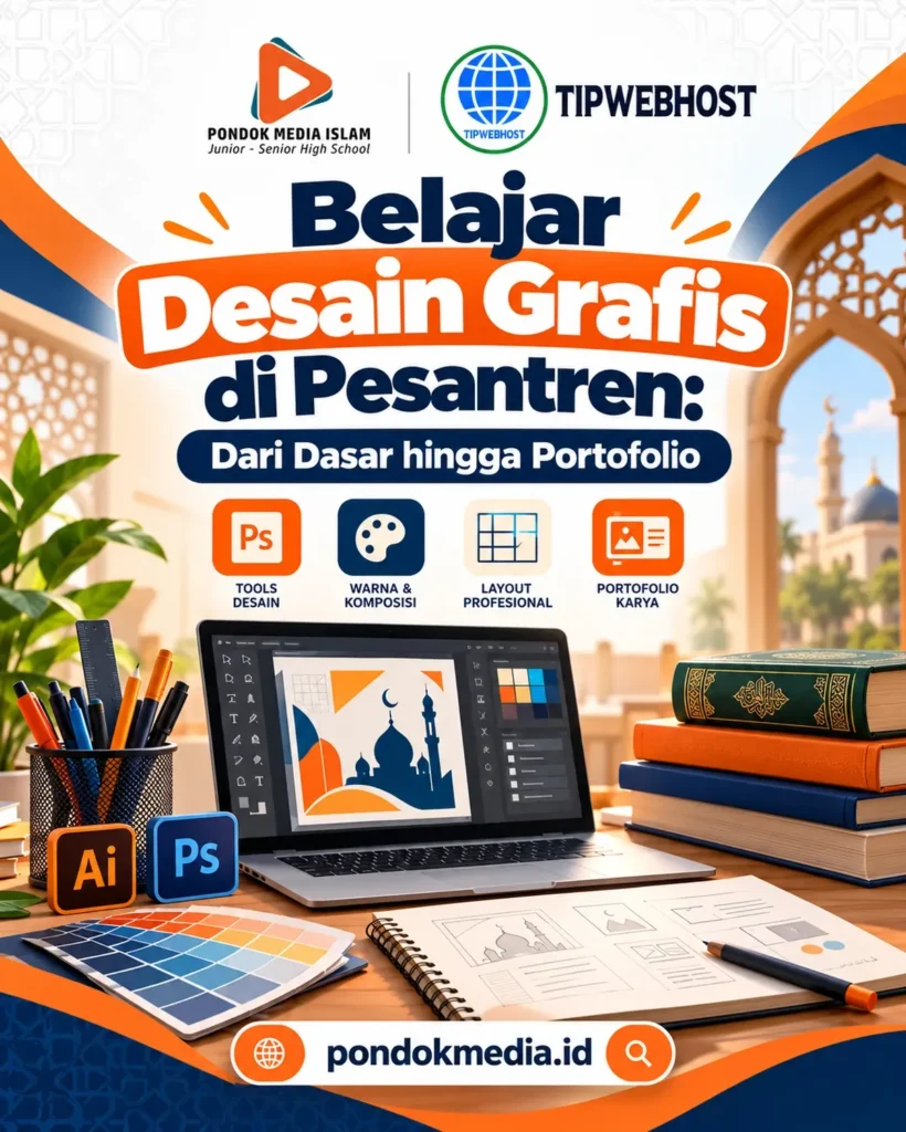 Belajar Desain Grafis di Pesantren: Dari Dasar hingga Portofolio - Pondok Media Islam