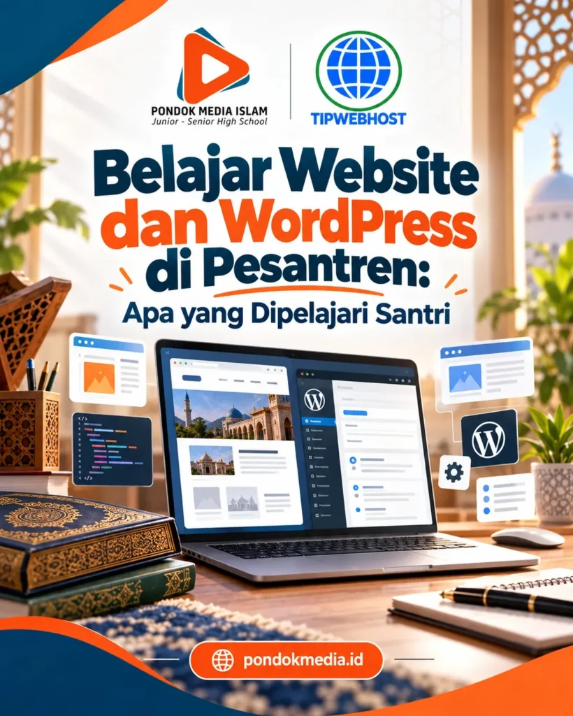 Belajar Website dan WordPress di Pesantren: Apa yang Dipelajari Santri - Pondok Media Islam