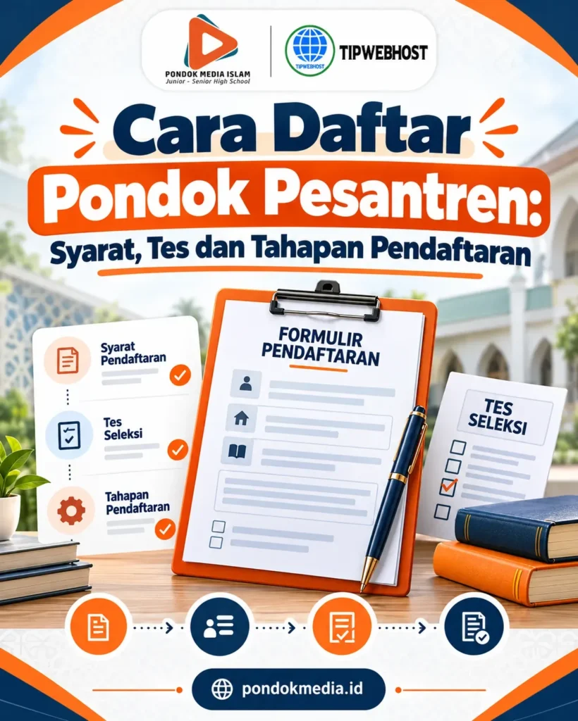 Cara Daftar Pondok Pesantren: Syarat, Tes dan Tahapan Pendaftaran - Pondok Media Islam