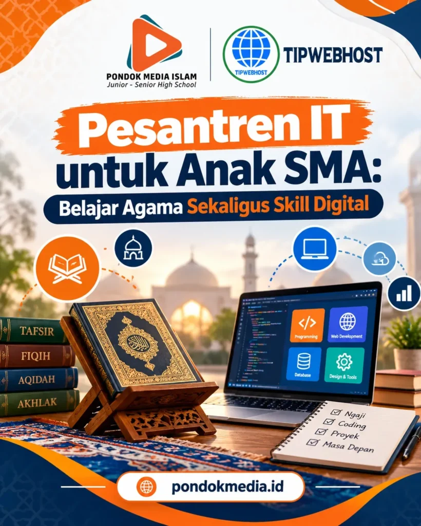 Pesantren IT untuk Anak SMA: Belajar Agama Sekaligus Skill Digital - Pondok Media Islam
