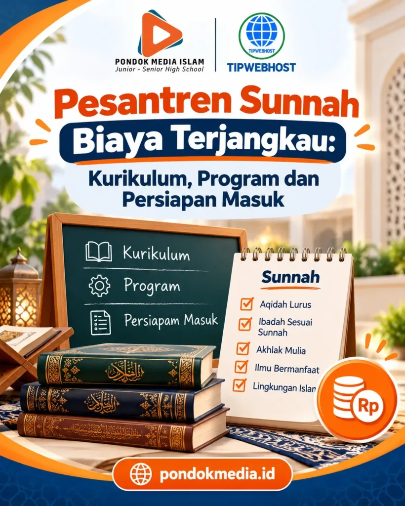 Pesantren Sunnah Biaya Terjangkau: Kurikulum, Program dan Persiapan Masuk - Pondok Media Islam