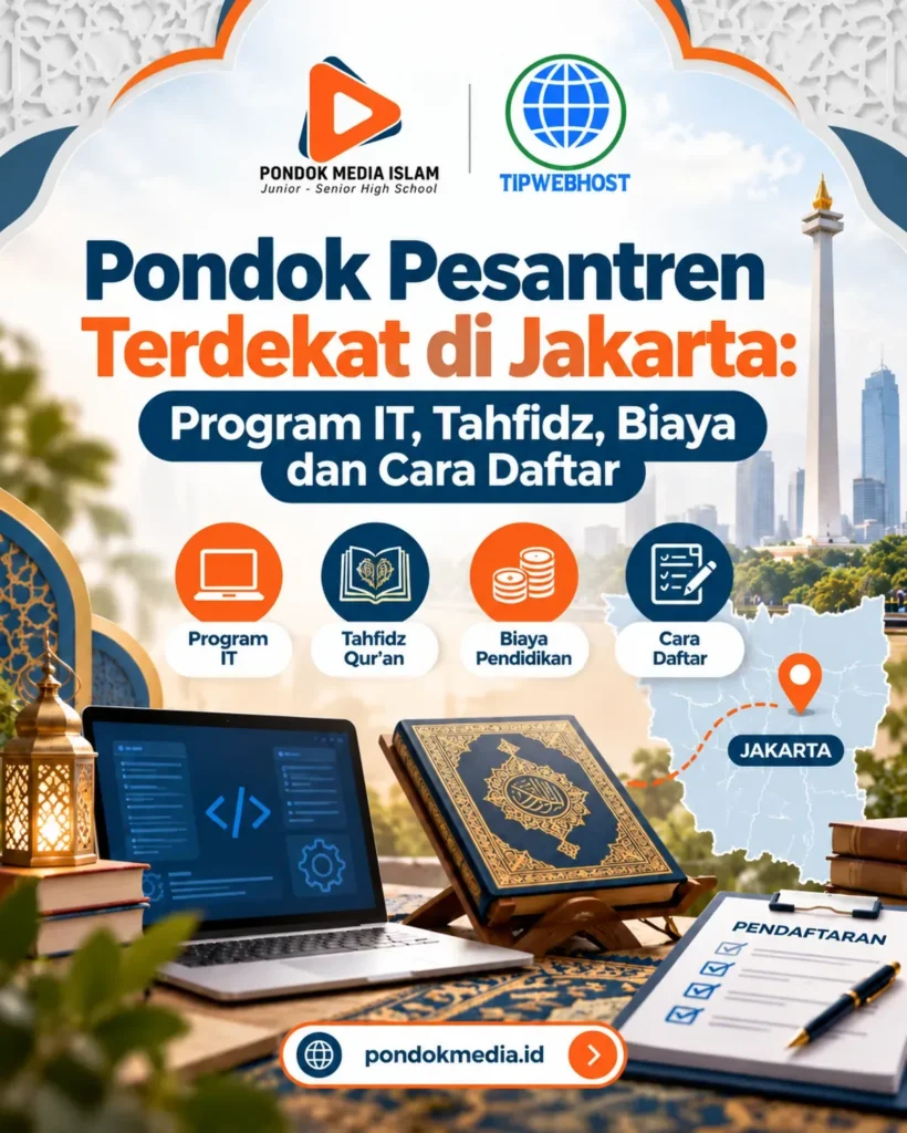 Pondok Pesantren Terdekat di Jakarta: Program IT, Tahfidz, Biaya dan Cara Daftar - Pondok Media Islam