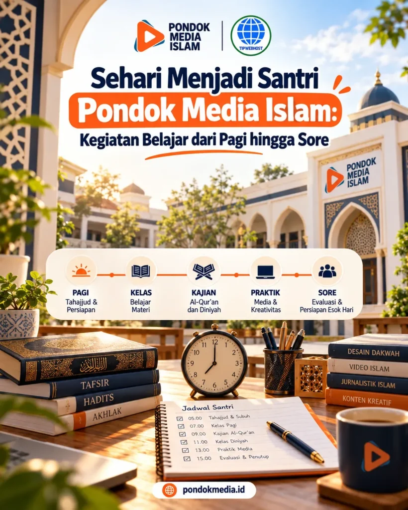Sehari Menjadi Santri Pondok Media Islam: Kegiatan Belajar dari Pagi hingga Sore - Pondok Media Islam